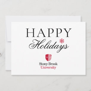 Cartão De Festividades Universidade Stony Brook Wordmark