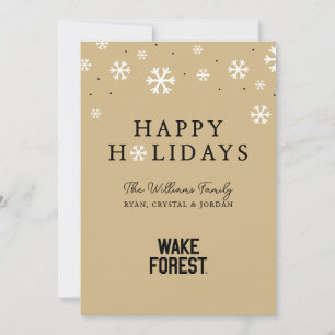 Cartão De Festividades Universidade Wake Forest   Wake Forest
