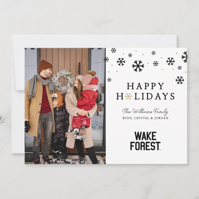 Cartão De Festividades Universidade Wake Forest | Wake Forest (Frente)