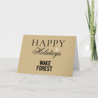 Cartão De Festividades Universidade Wake Forest | Wake Forest