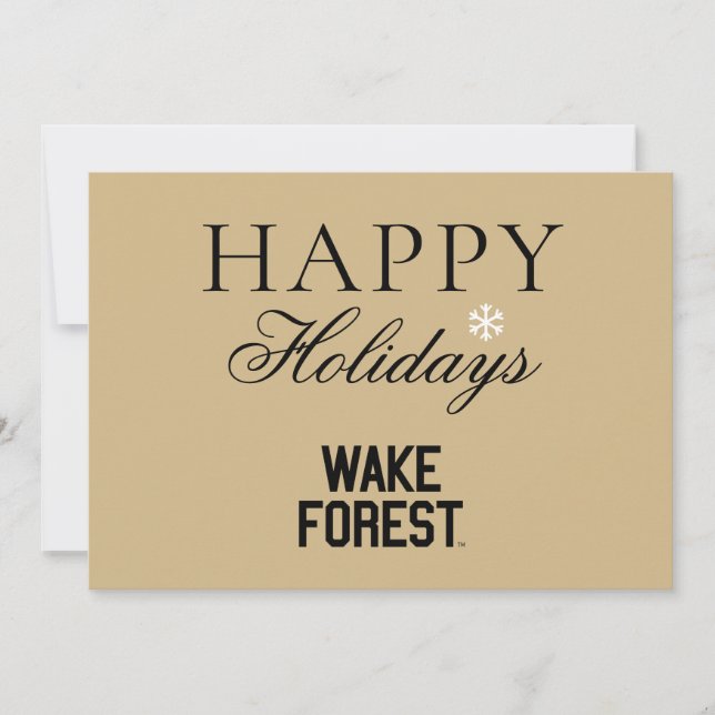 Cartão De Festividades Universidade Wake Forest | Wake Forest (Frente)