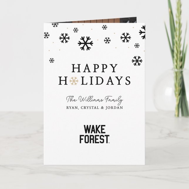 Cartão De Festividades Universidade Wake Forest | Wake Forest (Frente)
