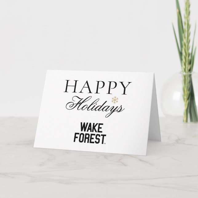 Cartão De Festividades Universidade Wake Forest | Wake Forest (Frente)