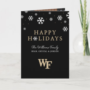 Cartão De Festividades Universidade Wake Forest   WF
