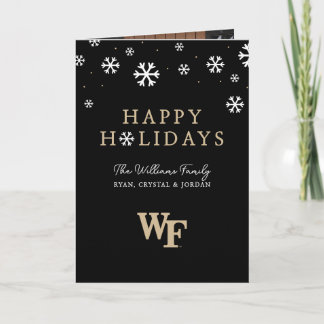 Cartão De Festividades Universidade Wake Forest | WF