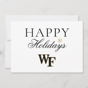 Cartão De Festividades Universidade Wake Forest   WF