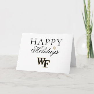 Cartão De Festividades Universidade Wake Forest | WF
