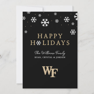 Cartão De Festividades Universidade Wake Forest | WF