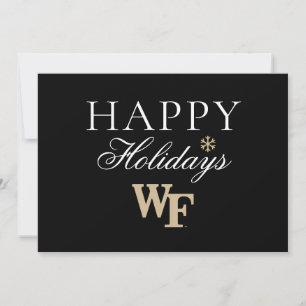 Cartão De Festividades Universidade Wake Forest   WF