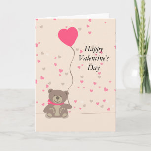Cartão De Festividades Urso de feliz dia de os namorados