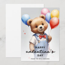 Urso Fofo de Aguarela do Dia dos Namorados Persona