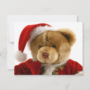 Cartão De Festividades urso natal