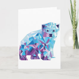 Cartão De Festividades Urso Polar