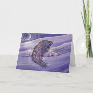 Cartão De Festividades Urso Polar da Placa de Feriado com Asas