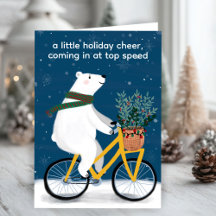 Urso Polar na Bicicleta Engraçado, Personalizado n