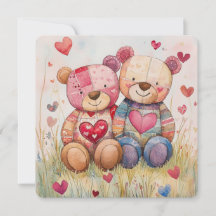 Ursos Patchwork no Dia dos Namorados