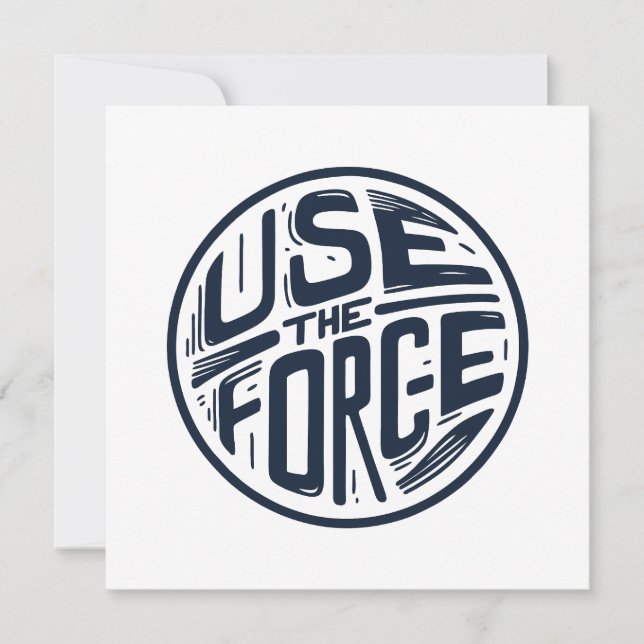 Cartão De Festividades Use a força 2 (Frente)