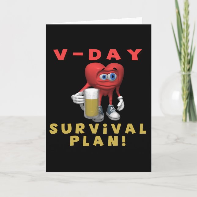 Cartão De Festividades V-Day Survival Plan (Frente)