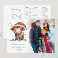 Vaca das Terras Altas Foto do Calendário 2027 Feli