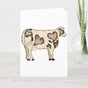 Cartão De Festividades Vaca De Amor