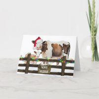 Vacas De Natal Com Aquarela