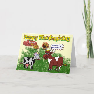 Cartão De Festividades Vacas Sortudas