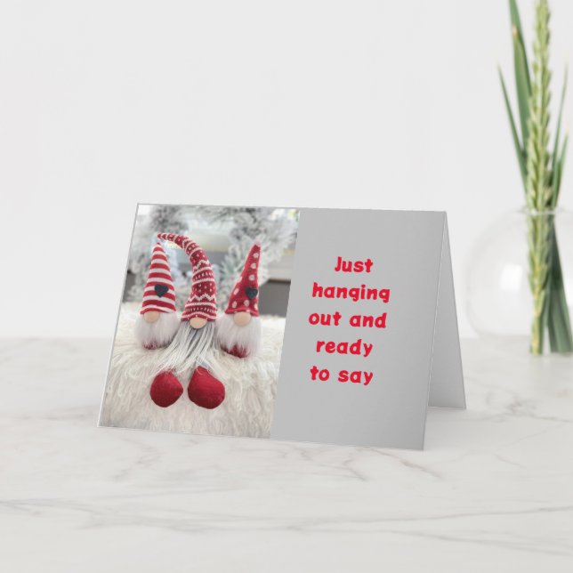 CARTÃO DE FESTIVIDADES VAI DIZER-TE "DIA DE NATAL MERRY"! (Frente)