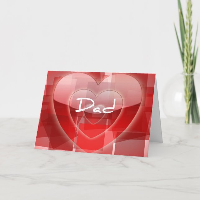Cartão De Festividades Valentine Card for Dad (Frente)