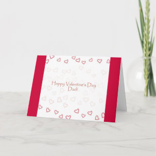 Cartão De Festividades Valentine Card for Dad from Daughter
