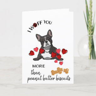 Cartão De Festividades Valentine Card from Your French Bulldog Dog Love