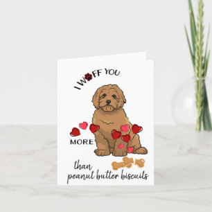 Cartão De Festividades Valentine Card from Your Golden Doodle Dog Love