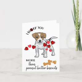 Cartão De Festividades Valentine Card from Your Jack Russell Terrier Dog