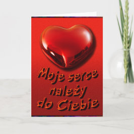 Cartão De Festividades Valentine Card in Polish