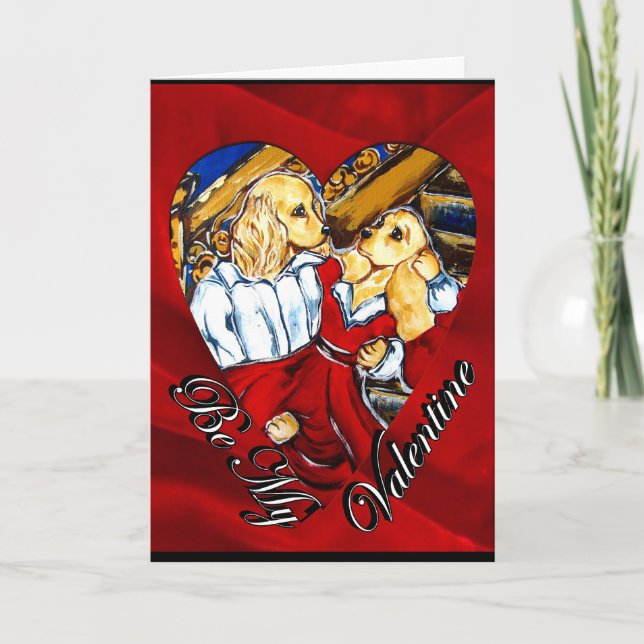 Cartão De Festividades Valentine  Cocker Spaniel (Frente)