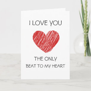 Cartão De Festividades Valentine Day I ove you card