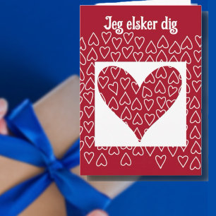 Cartão De Festividades Valentine Dinamarquês