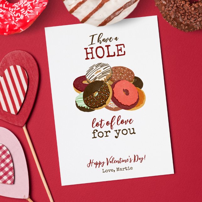 Cartão De Festividades Valentine Donut (Criador carregado)