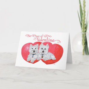 Cartão De Festividades Valentine dos West Highland White Terriers
