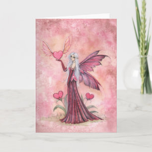 Cartão De Festividades Valentine Fairy Card Faerie Art