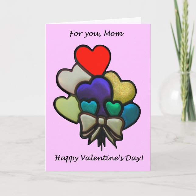 Cartão De Festividades Valentine for Mom (Frente)