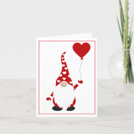 Cartão De Festividades Valentine Gnomo Fofo