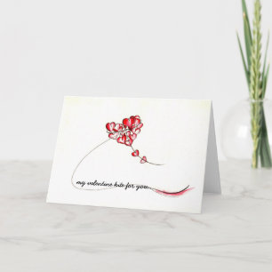 Cartão De Festividades Valentine Love Kite For You Card