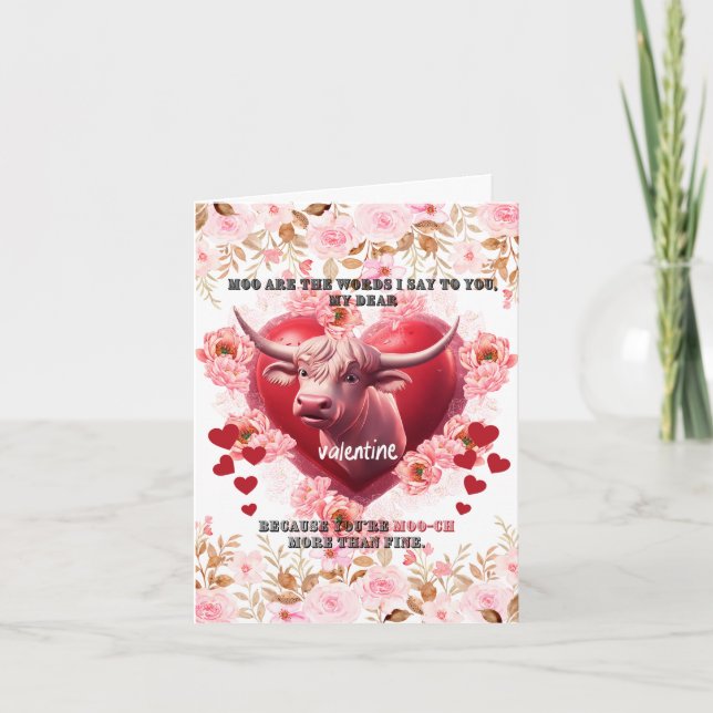 Cartão De Festividades Valentine O que eu tenho a dizer é muito important (Frente)