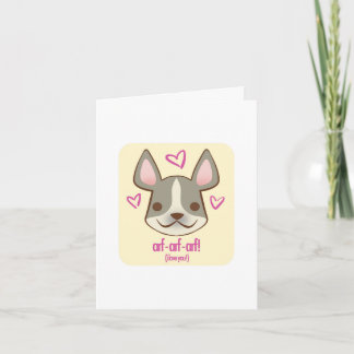Cartão De Festividades Valentine Pups - Frenchie: card