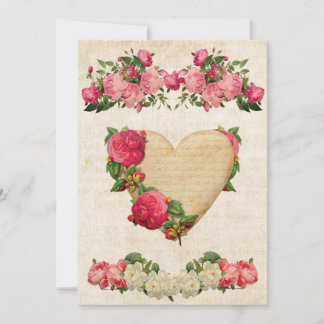 Cartão De Festividades Valentine´s day Vintage Card