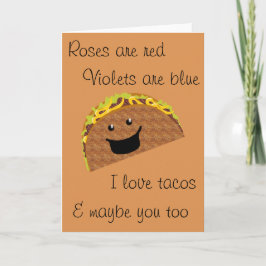 Cartão De Festividades Valentine Tacos