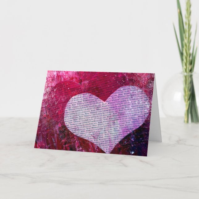 Cartão De Festividades Valentine with Rumi (Frente)