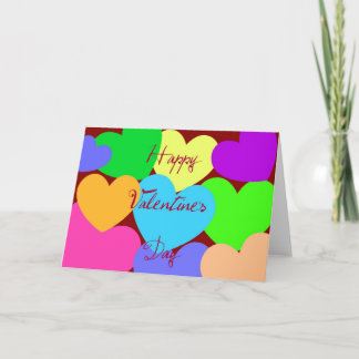 Cartão De Festividades ValentineDayColors