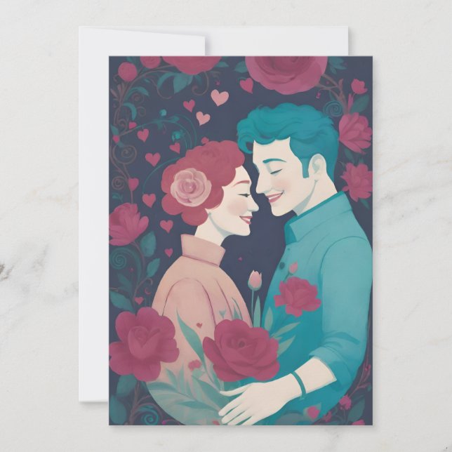 Cartão De Festividades Valentines card (Frente)