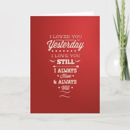 Cartão De Festividades Valentines Card